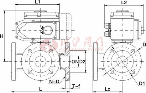 電動三通球閥結(jié)構(gòu)圖