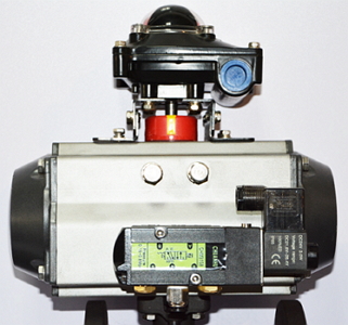 氣動襯氟球閥開關型接線圖